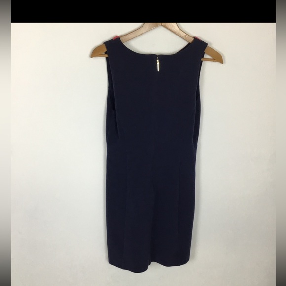 Lilly Pulitzer JANICE Shift Dress Navy / Coral Size M - Picture 2 of 11
